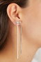 Heliophilia Silver Pendientes de Metal Plateados ELKGC68396G